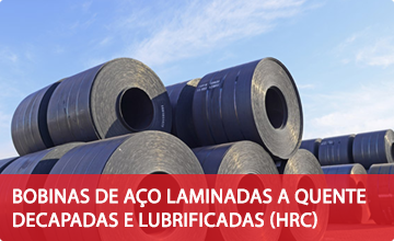 BOBINAS DE AÇO LAMINADAS A QUENTE DECAPADAS E LUBRIFICADAS (HRC)